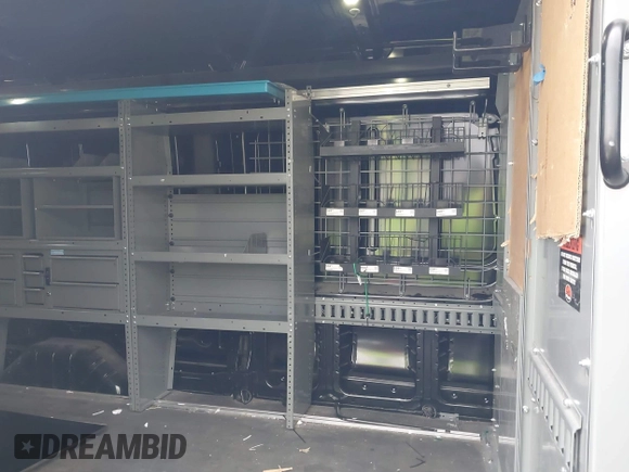 2015 Ford Transit Cargo with VIN 1FTYR2CM9FKA84495, listed as a IAAI auction lot 42653672 with 117,813 mi miles and . Bid and sale history available at DreamBid. Image 8.