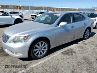 2007 Lexus LS 460 with VIN JTHBL46F375047408, listed as a Copart auction lot 66444205 with 163,740 mi miles and Clean title. Bid and sale history available at DreamBid. Image 1.