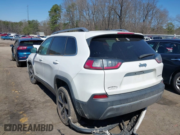 2019 Jeep Cherokee Limited with VIN 1C4PJLDB1KD302241, listed as a IAAI auction lot 41757620 with 164,915 mi miles and . Bid and sale history available at DreamBid. Image 3.