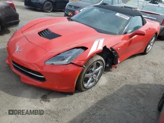 2014 Chevrolet Corvette 2LT with VIN 1G1YD3D7XE5130869, listed as a Copart auction lot 75005934 with Not provided miles and Salvage title. Bid and sale history available at DreamBid. Image 1.