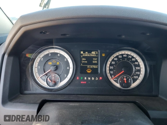 2018 Ram 1500 SLT with VIN 1C6RR7LG3JS272828, listed as a Copart auction lot 46913545 with 161,878 mi miles and Salvage Title. Bid and sale history available at carsss.com. Image 9.