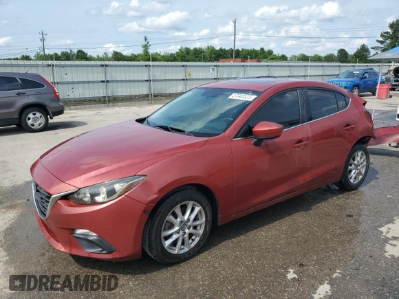 2014 Mazda 3 i Touring with VIN JM1BM1V70E1158736, listed as a Copart auction lot 57340525 with 160,932 mi miles and Salvage title. Bid and sale history available at DreamBid. Image 1.