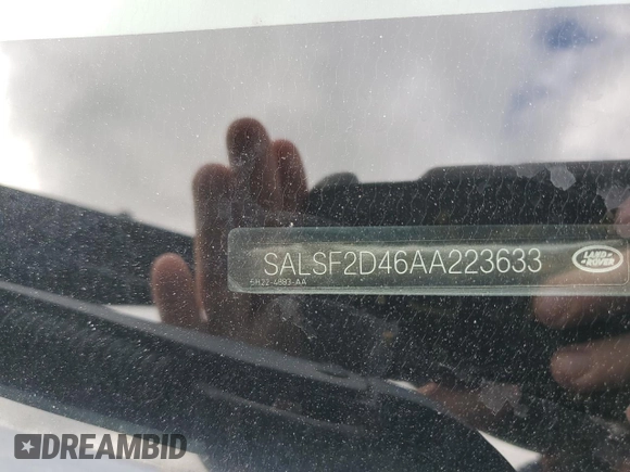 2010 Land Rover Range Rover Sport HSE with VIN SALSF2D46AA223633, listed as a Copart auction lot 58365475 with 151,941 mi miles and Salvage title. Bid and sale history available at DreamBid. Image 13.