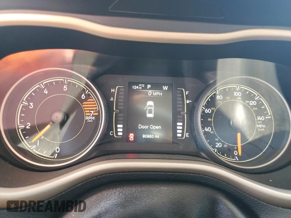2018 Jeep Cherokee Latitude with VIN 1C4PJLCB1JD537318, listed as a Copart auction lot 50193055 with 90,960 mi miles and Salvage title. Bid and sale history available at DreamBid. Image 9.