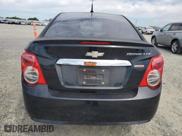 2014 Chevrolet Sonic LTZ with VIN 1G1JE5SB8E4189510, listed as a Copart auction lot 52804655 with 78,173 mi miles and Clean Title. Bid and sale history available at carsss.com. Image 6.