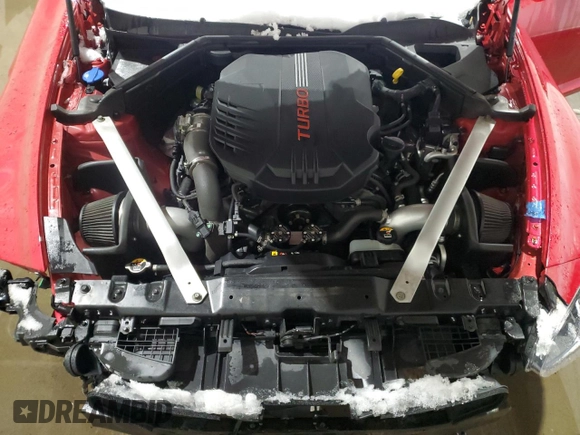 2018 Kia Stinger GT2 with VIN KNAE55LC6J6028469, listed as a Copart auction lot 42909065 with 97,136 mi miles and Salvage Title. Bid and sale history available at DreamBid. Image 12.