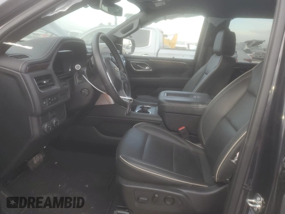 2023 Chevrolet Tahoe Premier with VIN 1GNSCSKD4PR563710, listed as a Copart auction lot 84965394 with 17,528 mi miles and Salvage title. Bid and sale history available at DreamBid. Image 7.