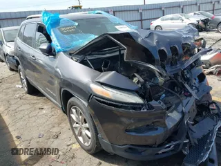 2014 Jeep Cherokee Limited with VIN 1C4PJLDB3EW305005, listed as a IAAI auction lot 41887214 with 196,884 mi miles. Bid and sale history available at carsss.com. Image 1.