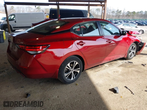2022 Nissan Sentra SV with VIN 3N1AB8CV8NY296230, listed as a IAAI auction lot 41931030 with 108,696 mi miles and . Bid and sale history available at DreamBid. Image 4.