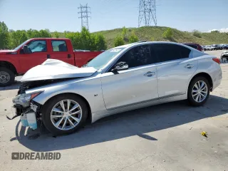 2015 Infiniti Q50 Premium z VIN JN1BV7AR3FM414717, wystawiony jako Copart lot #58420545 z przebiegiem 79 393 mil mil oraz Szkoda całkowita • Salvage title. Historia ofert i sprzedaży dostępna na DreamBid. Obrazek 1.