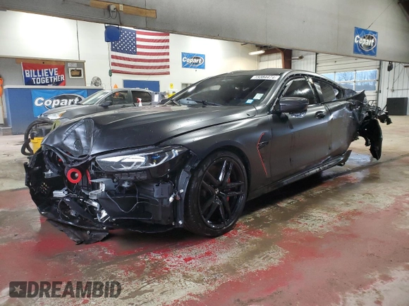 2025 BMW M8 Competition z VIN WBSGV0C04SCS21820, wystawiony jako Copart lot #73384474 z przebiegiem 3 457 mil mil oraz Szkoda całkowita • Salvage title. Historia ofert i sprzedaży dostępna na DreamBid. Obrazek 1.