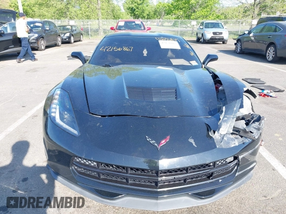 2017 Chevrolet Corvette 1LT with VIN 1G1YA2D74H5119714, listed as a IAAI auction lot 42156867 with 54,761 mi miles and . Bid and sale history available at DreamBid. Image 6.