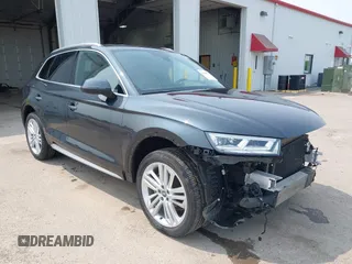 2018 Audi Q5 Prestige z VIN WA1CNBFY7J2062678, wystawiony jako IAAI lot #42358554 z przebiegiem 55 618 mil mil oraz . Historia ofert i sprzedaży dostępna na DreamBid. Obrazek 1.