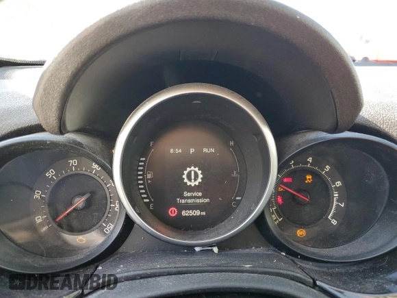 2016 FIAT 500X Pop with VIN ZFBCFXAT7GP484606, listed as a Copart auction lot 75854824 with 62,509 mi miles and Salvage title. Bid and sale history available at DreamBid. Image 9.