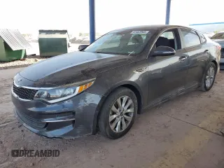 2017 Kia Optima LX with VIN 5XXGT4L38HG121842, listed as a Copart auction lot 47053965 with 150,470 mi miles and Salvage Title. Bid and sale history available at carsss.com. Image 1.