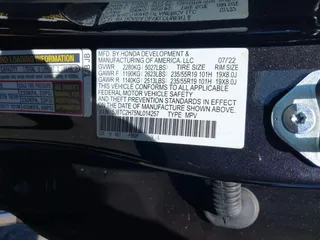 2022 Acura RDX Advance with VIN 5J8TC2H75NL014257, listed as a IAAI auction lot 42254859 with 24,825 mi miles and . Bid and sale history available at DreamBid. Image 9.