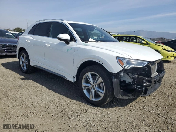 2023 Audi Q3 S line Premium Plus with VIN WA1EECF32P1153147, listed as a Copart auction lot 43194685 with 13,241 mi miles and Salvage Title. Bid and sale history available at carsss.com. Image 4.