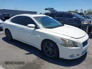 2014 Nissan Maxima SV with VIN 1N4AA5AP4EC907890, listed as a IAAI auction lot 42710257 with 125,659 mi miles and . Bid and sale history available at DreamBid. Image 1.