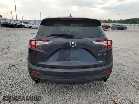 2021 Acura RDX w/Technology Package with VIN 5J8TC2H58ML029221, listed as a Copart auction lot 58060183 with 44,338 mi miles. Bid and sale history available at carsss.com. Image 6.