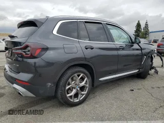 2022 BMW X3 sDrive30i with VIN WBX47DP01NN148035, listed as a Copart auction lot 53548425 with Not Provided miles and Salvage Title. Bid and sale history available at DreamBid. Image 3.