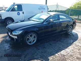 2015 Mercedes-Benz CLS 400 with VIN WDDLJ6HB3FA153077, listed as a IAAI auction lot 42537583 with 56,404 mi miles and . Bid and sale history available at DreamBid. Image 2.