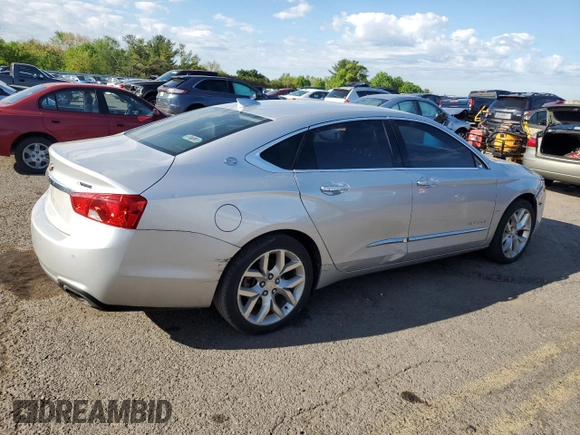 2018 Chevrolet Impala Premier with VIN 1G1125S32JU128469, listed as a Copart auction lot 56019745 with 147,866 mi miles and Salvage Title. Bid and sale history available at DreamBid. Image 3.