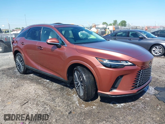 2024 Lexus RX 350 with VIN 2T2BAMCA5RC087894, listed as a IAAI auction lot 42022935 with 3,484 mi miles and . Bid and sale history available at DreamBid. Image 1.