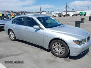2003 BMW 7 Series 745i with VIN WBAGL63423DP66443, listed as a IAAI auction lot 41993529 with 163,993 mi miles and . Bid and sale history available at DreamBid. Image 1.