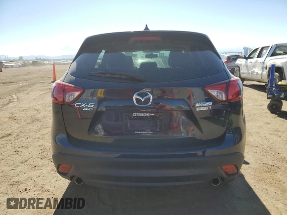 2016 Mazda CX-5 Sport with VIN JM3KE4BY4G0734582, listed as a Copart auction lot 55908515 with 52,323 mi miles and Salvage title. Bid and sale history available at DreamBid. Image 6.