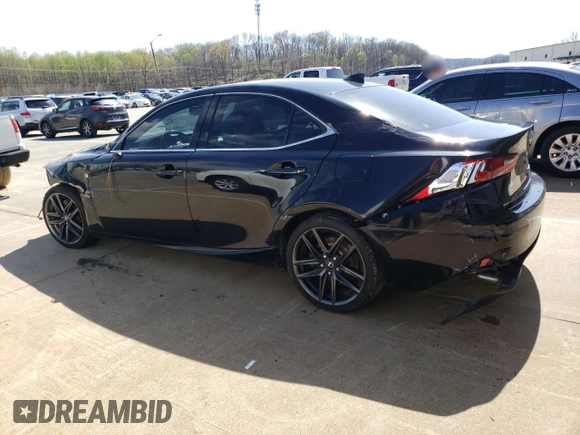 2014 Lexus IS 350 with VIN JTHBE1D26E5011363, listed as a Copart auction lot 52160595 with 124,813 mi miles and Salvage Title. Bid and sale history available at carsss.com. Image 2.