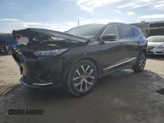 2022 Acura MDX w/Technology Package with VIN 5J8YE1H49NL037704, listed as a Copart auction lot 84958354 with 23,331 mi miles and Salvage Title. Bid and sale history available at carsss.com. Image 1.