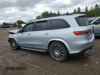 2022 Mercedes-Benz GLS 450 with VIN 4JGFF5KE1NA697299, listed as a Copart auction lot 60921514 with 59,333 mi miles and Salvage Title. Bid and sale history available at DreamBid. Image 2.