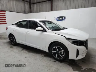 2025 Nissan Sentra SV с VIN 3N1AB8CV1SY301666, выставлен на аукционе Copart как лот 61180545 с пробегом 7 287 миль миль и Чистый • Clean title. История ставок и продаж доступна на DreamBid. Изображение 4.