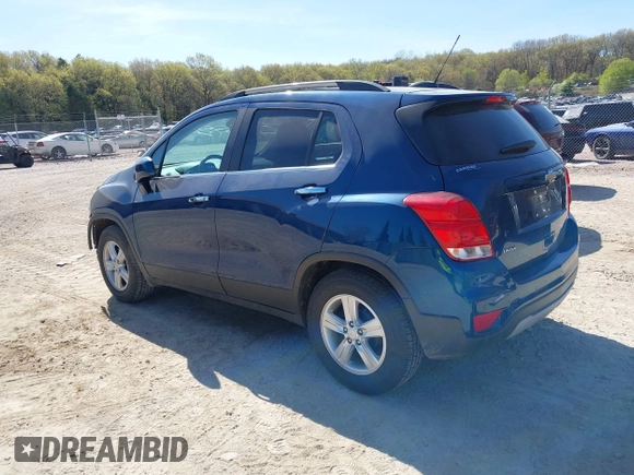 2020 Chevrolet Trax LT with VIN 3GNCJLSB6LL288423, listed as a IAAI auction lot 42213843 with 75,624 mi miles and . Bid and sale history available at DreamBid. Image 3.