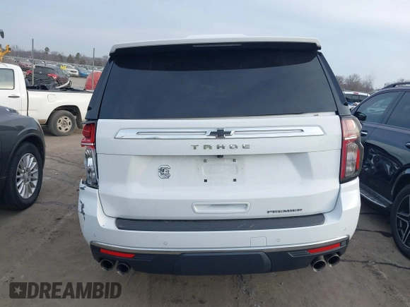 2023 Chevrolet Tahoe Premier with VIN 1GNSKSKDXPR226137, listed as a IAAI auction lot 41457105 with 55,715 mi miles and . Bid and sale history available at DreamBid. Image 16.