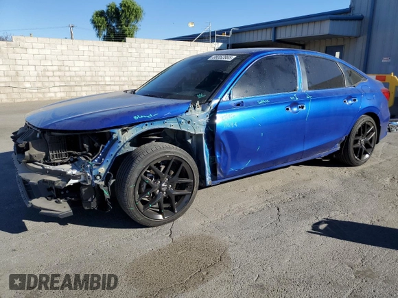 2022 Honda Civic Sedan Sport with VIN 2HGFE2F53NH581024, listed as a Copart auction lot 88352865 with 42,773 mi miles and Salvage Title. Bid and sale history available at carsss.com. Image 1.