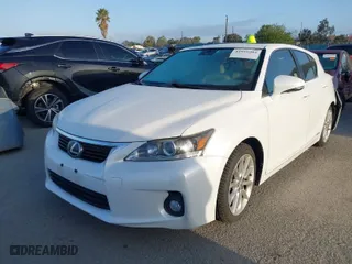 2013 Lexus CT 200h Hybrid with VIN JTHKD5BHXD2155841, listed as a IAAI auction lot 41939202 with 122,302 mi miles. Bid and sale history available at carsss.com. Image 2.