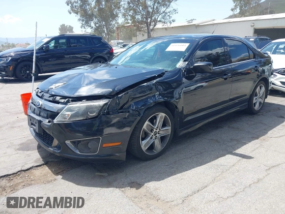 2011 Ford Fusion SPORT with VIN 3FAHP0KC0BR155730, listed as a IAAI auction lot 41926014 with 183,390 mi miles. Bid and sale history available at carsss.com. Image 2.