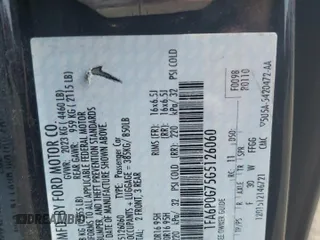2016 Ford Fusion S with VIN 1FA6P0G75G5126060, listed as a Copart auction lot 60974024 with 109,077 mi miles and Salvage title. Bid and sale history available at DreamBid. Image 12.