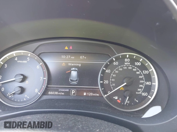 2019 Infiniti QX50 Luxe with VIN 3PCAJ5M34KF126367, listed as a IAAI auction lot 42140786 with 66,038 mi miles and . Bid and sale history available at DreamBid. Image 7.