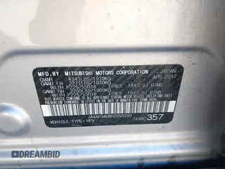 2017 Mitsubishi Outlander ES with VIN JA4AP3AU8HZ050200, listed as a IAAI auction lot 41405780 with Not provided miles and . Bid and sale history available at DreamBid. Image 9.