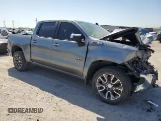 2020 Chevrolet Silverado 1500 LT with VIN 3GCUYDED2LG112375, listed as a Copart auction lot 52380105 with 61,054 mi miles and Salvage Title. Bid and sale history available at DreamBid. Image 4.