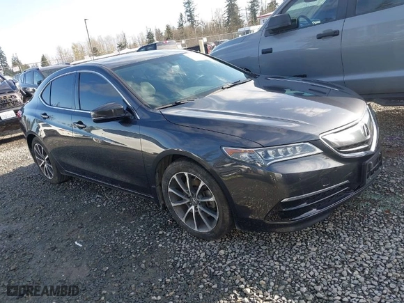 2016 Acura TLX V6 with VIN 19UUB2F33GA005093, listed as a IAAI auction lot 41937456 with 72,349 mi miles. Bid and sale history available at carsss.com. Image 1.
