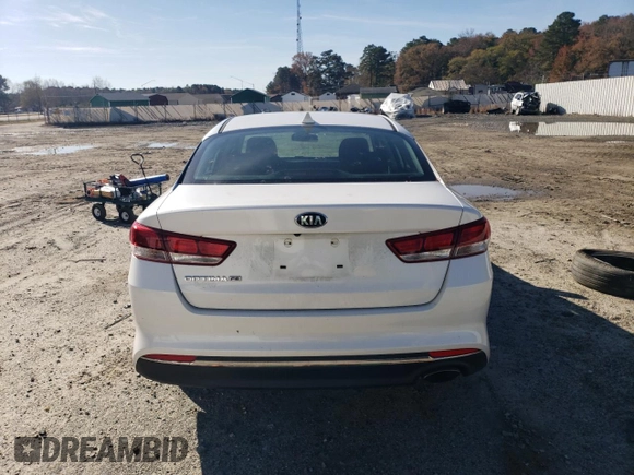 2017 Kia Optima LX with VIN KNAGT4L39H5146413, listed as a Copart auction lot 80385494 with 50,668 mi miles and Salvage Title. Bid and sale history available at DreamBid. Image 6.
