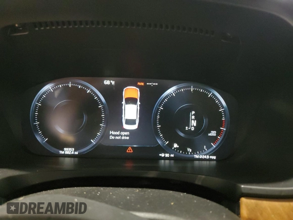 2019 Volvo S90 Inscription with VIN LVYA22ML6KP081135, listed as a Copart auction lot 53483454 with 99,353 mi miles and Salvage Title. Bid and sale history available at carsss.com. Image 9.