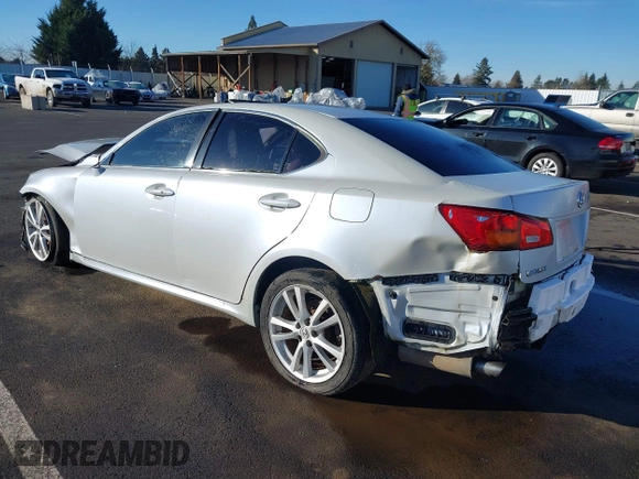 2006 Lexus IS 250 with VIN JTHBK262165021067, listed as a IAAI auction lot 41561905 with Not provided miles and . Bid and sale history available at DreamBid. Image 3.