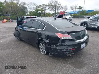 2012 Acura TL Tech Auto with VIN 19UUA8F56CA036856, listed as a IAAI auction lot 41263843 with 63,716 mi miles. Bid and sale history available at carsss.com. Image 3.