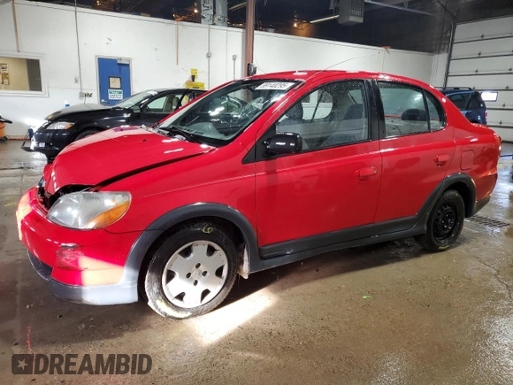 2000 Toyota ECHO with VIN JTDBT1237Y0095990, listed as a Copart auction lot 89140295 with 214,941 mi miles and Salvage Title. Bid and sale history available at DreamBid. Image 1.