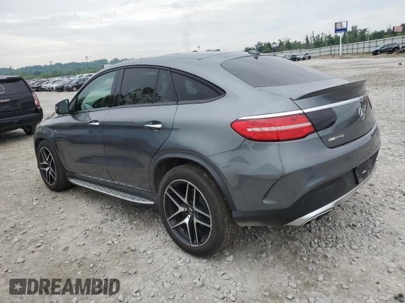 2018 Mercedes-Benz GLE 43 AMG with VIN 4JGED6EB4JA124920, listed as a Copart auction lot 58635785 with 64,203 mi miles and Salvage title. Bid and sale history available at DreamBid. Image 2.