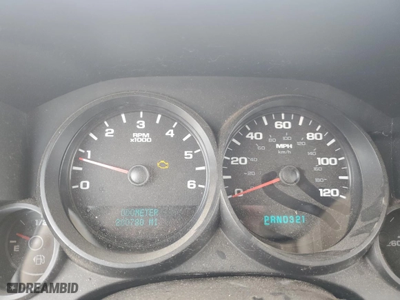 2007 Chevrolet Silverado 1500 LT w/1LT with VIN 1GCEC19J27E539831, listed as a Copart auction lot 45889075 with 200,780 mi miles and Clean Title. Bid and sale history available at carsss.com. Image 9.